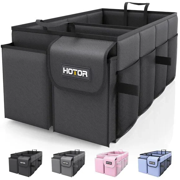 HOTOR Trunk Organizer for Car - Large-Capacity Car Organizer, Foldable Trunk org - Picture 1 of 7